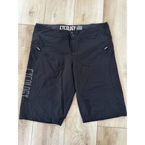 Cycology Men's MTB Mountain Biking Trail Shorts XXL Black Adjustable Waist